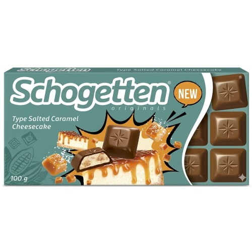 Schogetten шоколад молочный с начинкой из йогурта со вкусом карамельного чизкейка, 100 гр Schogetten шоколад молочный с начинкой из йогурта со вкусом карамельного чизкейка, 100 гр